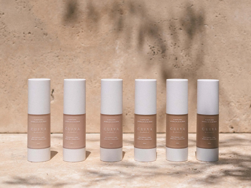 Guiya Minerals Australian-made mineral makeup, available at The Glow Co. Aesthetics Brisbane