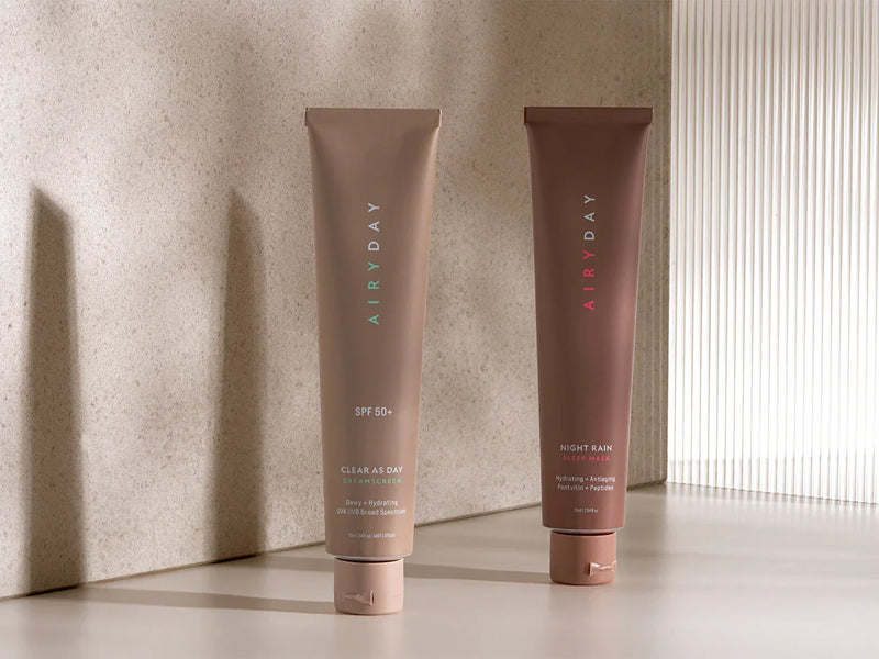 Airyday SPF50+ sunscreen range, available at The Glow Co. Aesthetics Brisbane